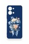 Vivo Y05 4g Compatible Blue Ribbon Flower Pattern Silicone Case - 2