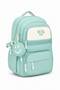 4-Piece Satin Fabric Waterproof Primary School Bag Set with Lunch Bag, Pen Holder and Accessory Bag - 5
