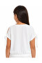 Girl's Blouse Original Printed Blouse with Straps from the Shoulders Ecru - Salmon - 3