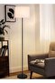 Simple Design LED Floor Lamp with Foot Switch, Metal Light Pole, Stable Base (Without Bulb) - 7