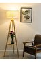 Nordic Modern Bedroom linen cover Standing Floor vertical lamp With 9W bulb and Remote control - 3