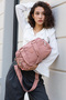 Sanmorris Unisex Crinkle Fabric Shoulder and Crossbody Bag