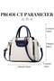 Women's Versatile Contrast Color Crossbody Bag, Ladies Large Capacity Shoulder Bag Handbag Tote Bags Clutch Bag - 7
