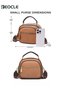 Ladies Retro Crossbody Bags for Women Large Capacity Three-Layer Shoulder Bag Vegan Leather Handbag Purses Satchel Clutch with Multi Layered - 7