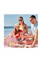 Canvas Tote Bag for Women with Multi Pockets, Trendy Shoulder Handbag with Compartments for shopping, Work, Beach - 4