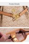 Women Handbag Luxury Ladies Bag Shoulder and Crossbody Purse with Golden Lock Adjustable Strap - 7