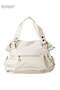 Women Stylish Handbag with Top Handle and Tassel Decoration, Large Capacity Shoulder Bag with Zipper Closure