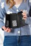 Women's Backpack Wallet Combination Black - 3