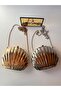Women's Silver Sea Shell Model Evening Dress Clutch Handbag - 3