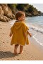 Baby / Child Poncho / 4 Layers with Shepherd Stitch & Muslin - Mustard - 2