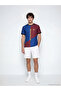 Xside Active Blue Barcelona Printed Men's Sports T-Shirt - 2