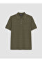 Nevavm Men's Textured Polo Collar T-Shirt with a Difference - 6