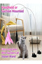 Cat Feather Toys, Suction Cup Base, Interactive Feather Bell Attachments for Indoor Kittens Exercise, Engaging Teaser Stick for Chasing, Pink 1 PC - 4