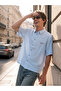 Nevavm Loose Fit Striped Men's Shirt with Difference
