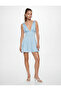 V-Neck Bow Detail Sleeveless Flounce Mini Satin Dress - 2