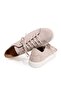 Beige Color Lace-Up Genuine Leather Suede Men's Shoes - 2