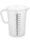 2000ml PP Plastic Measuring Jug – BPAFree White Graduated Beaker Cup Pitcher with Handle
