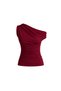 New Season Women's Blouse with Asymmetrical Shoulder Detail and Waist Adjustment 52115088 - 2