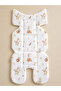 100% Cotton Muslin Bunnies Patterned Baby Stroller Cushion – Double-Sided, Soft and Comfortable - 2