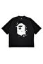 Unisex Oversize a Bathing Ape City Camo Painting Printed Boxy Fit Thick Fabric T-Shirt