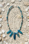 Handmade Blue Agate and Apatite Natural Stone Special Design Necklace - 4