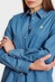 100% Cotton Logo Embroidered Denim Look Shirt Shirt Bbss26Fds001115 - 5