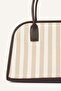 Women's Canvas Cream Color Shoulder Bag H6916Axns - 3