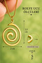 Stainless Steel Far East Mystic Spiral Zen Energy Life Cycle Spiral Necklace - 5