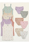 6 Piece Girls' Underwear - Top and Bottom Set - 2