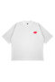 Unisex Women's Men's Synaworld Written Logo Front Printed Oversize Thick Fabric Relaxed Cut Cotton T-Shirt - 3