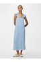 Maxikleid PCFLORA VOLANT TRÄGER - 5