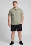 Men Sportswear Fit Short Sleeves Outdoor Polo Shirt, Olive - 2