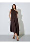 Brown One-Shoulder Knit Top - 2