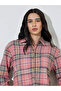 Pink Plaid Buttoned Shacket - 3