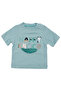 Baby Boy Green Beige Happy Crocodile Shorts 2-Piece Set - 3