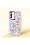 Pink Silicone Case with Shock-Absorbing Camera Protection Compatible with Samsung Galaxy S22