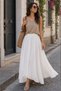 A-Line Long Skirt with Elastic Waist