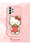 Samsung Galaxy A23 Compatible Case Camera Protector Pink Silicone Couple Phone Case Kitty Pattern - 2
