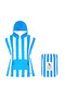 Dock& Bay 6-10 Years Uv Protected Children's Poncho - Bondi Blue Pancocab200