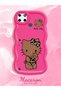 Realme C25Y Compatible Case Camera Protector Red Silicone Couple Phone Case Kitty Pattern - 2