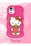Redmi Note 10S Compatible Case Camera Protector Red Silicone Couple Phone Case Kitty Pattern - 2