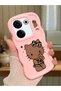Tecno Camon 20 Compatible Case Camera Protector Pink Silicone Couple Phone Case Kitty Pattern