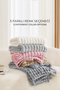 Fur Bubble Blanket Double Size Plush Rabbit Hair Soft 220X240 cm Cream Off-White - 6