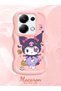 Poco M6 Pro 4g Compatible Case Camera Protector Pink Silicone Couple Phone Case Cartoon Pattern - 2