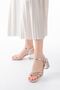 Zri̇n-889 Premium Silver 3-Stripe 6 cm Heeled Women's Shoes - 3
