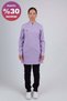 Emerald Gofre (Hijab) - Lilac Top - Black Bottom Set