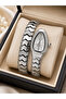 Snake Design Silver Color Women's Wristwatch Bracelet Model with Gift Box - 3