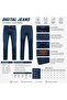 710 Model Juliet Fabric Regular Fit Men's Jean Trousers (Blue Black / Green Tint) - 2