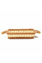 Wire Decorative Basket with Beaded Handles | 30×20 cm | Natural & Ivory Two-Tone