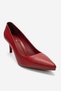 Clyde Red Skin Genuine Leather Women's Heeled Shoes - 3